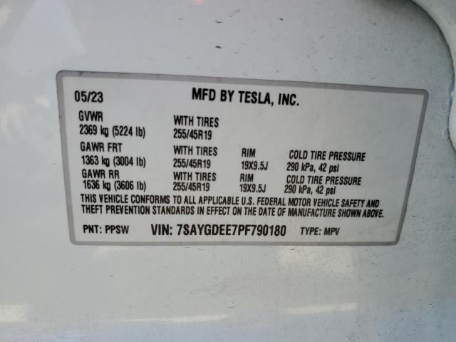 Photo 14 from auction – 2023 TESLA MODEL Y with VIN 7SAYGDEE7PF790180