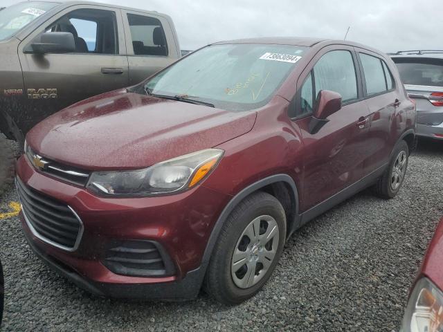 CHEVROLET TRAX LS 2017 with VIN 3GNCJKSB9HL189449 - Photo from auction