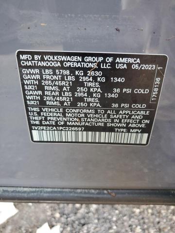 Photo 14 from auction – 2023 VOLKSWAGEN ATLAS CROS with VIN 1V2FE2CA1PC226597