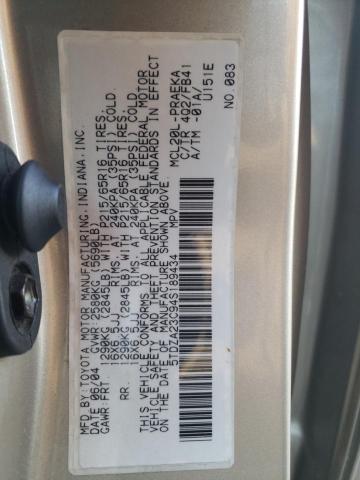 Photo 14 from auction – 2004 TOYOTA SIENNA CE with VIN 5TDZA23C94S189434