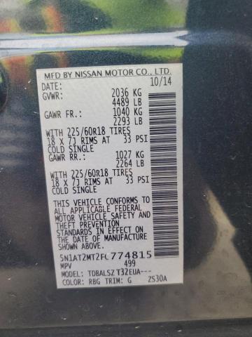 Photo 14 from auction – 2015 NISSAN ROGUE S with VIN 5N1AT2MT2FC774815