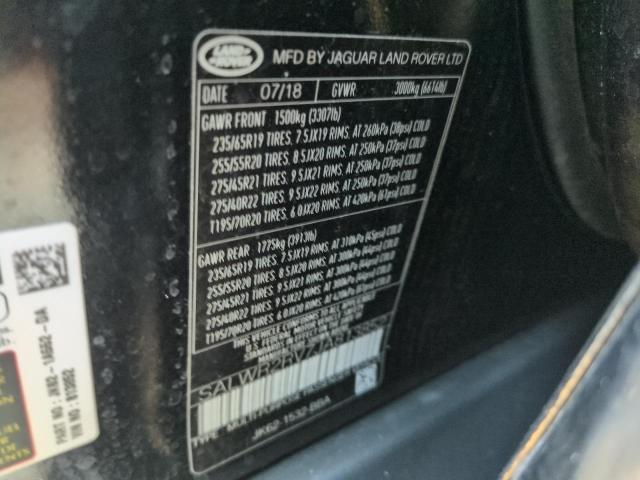 Photo 14 from auction – 2018 LAND ROVER RANGE ROVE with VIN SALWR2RV7JA813852