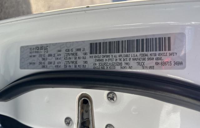 Photo 10 from auction – 2018 RAM 2500 ST with VIN 3C6UR5CLXJG216209