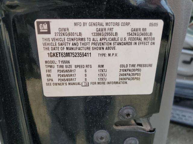 Photo 14 from auction – 2005 GMC ENVOY DENA with VIN 1GKET63M752359411