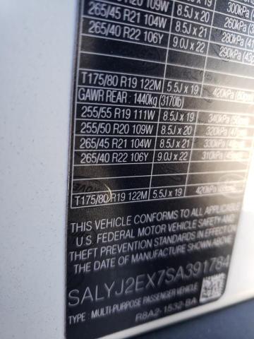 Photo 14 from auction – 2025 LAND ROVER RANGE ROVE with VIN SALYJ2EX7SA391784