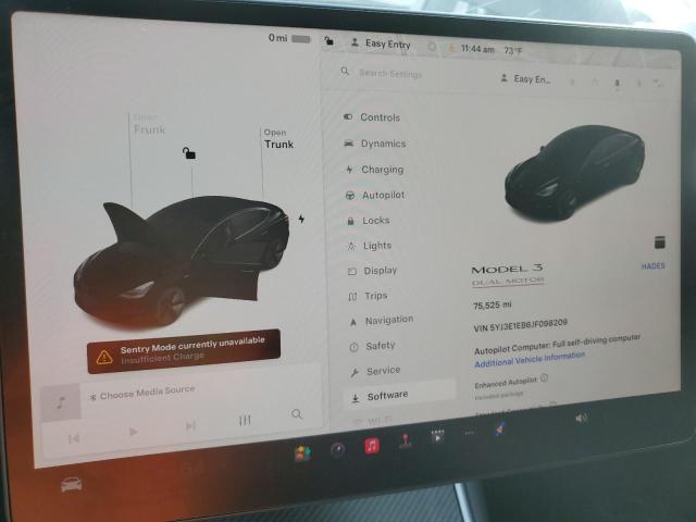 Photo 9 from auction – 2018 TESLA MODEL 3 with VIN 5YJ3E1EB6JF098209