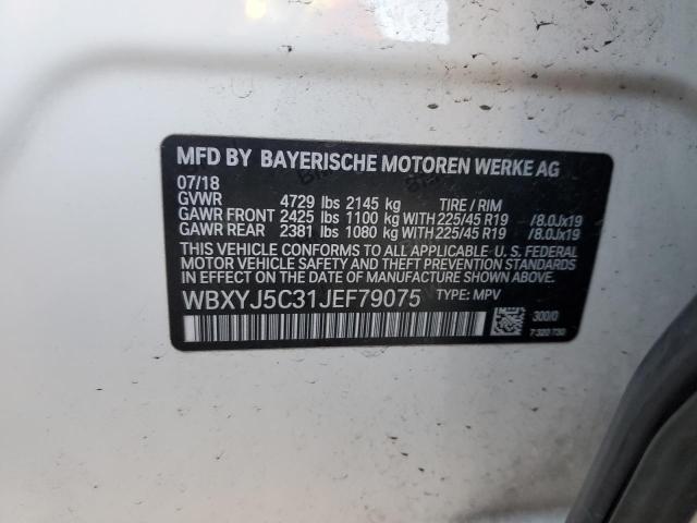 Photo 14 from auction – 2018 BMW X2 XDRIVE2 with VIN WBXYJ5C31JEF79075