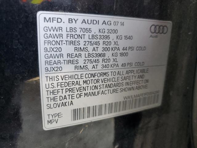 Photo 14 from auction – 2015 AUDI Q7 TDI PRE with VIN WA1LMAFE1FD004290