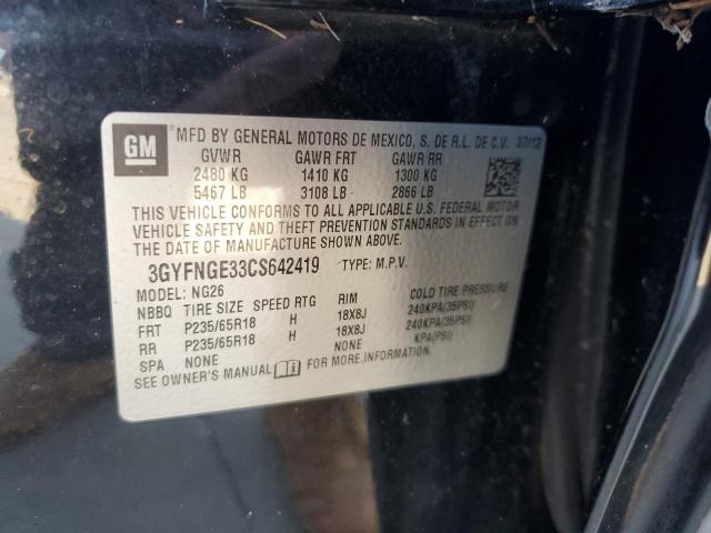 Photo 14 from auction – 2012 CADILLAC SRX with VIN 3GYFNGE33CS642419