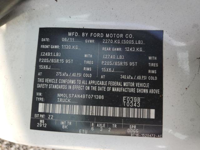Photo 14 from auction – 2011 FORD TRANSIT CO with VIN NM0LS7AN4BT071386