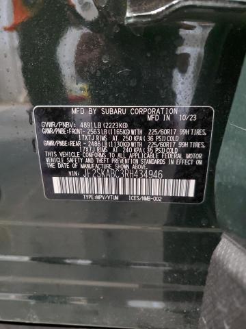 Photo 14 from auction – 2024 SUBARU FORESTER with VIN JF2SKABC3RH434946