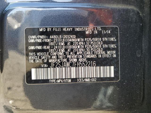 Foto 14 de la subasta – 2015 SUBARU FORESTER 2 con VIN JF2SJAWC7FH552216