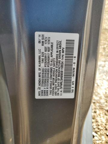 Photo 14 from auction – 2014 HONDA ODYSSEY with VIN 5FNRL5H69EB118934