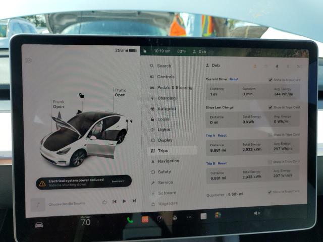 Photo 9 from auction – 2023 TESLA MODEL Y with VIN 7SAYGAEE7PF780103