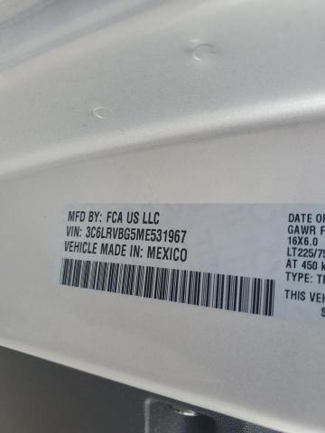 Photo 14 from auction – 2021 RAM PROMASTER with VIN 3C6LRVBG5ME531967