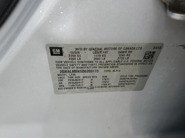 Photo 14 from auction – 2013 GMC TERRAIN SL with VIN 2GKALMEK5D6269173