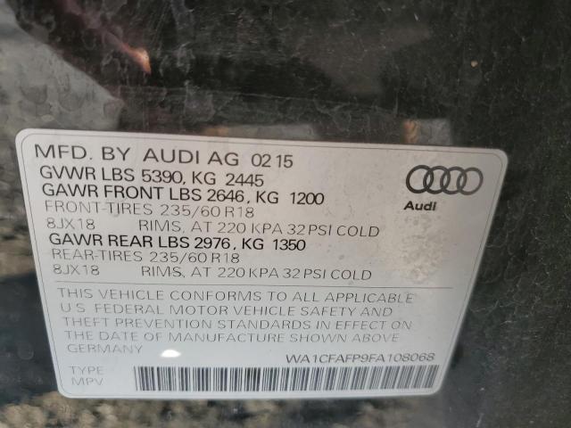 صورة رقم 14 من المزاد - 2015 AUDI Q5 PREMIUM مع VIN WA1CFAFP9FA108068