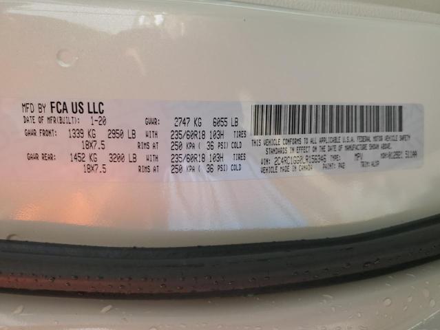 Photo 14 from auction – 2020 CHRYSLER PACIFICA L with VIN 2C4RC1GG0LR156346
