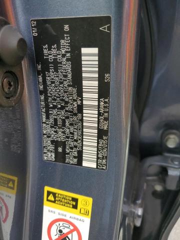 Photo 14 from auction – 2012 TOYOTA HIGHLANDER with VIN 5TDZK3EHXCS067188