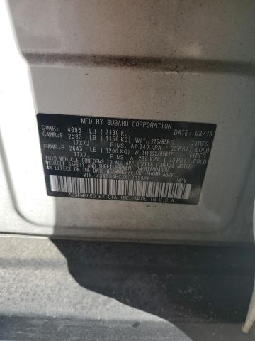 Photo 14 from auction – 2019 SUBARU OUTBACK 2. with VIN 4S4BSAHCXK3212926
