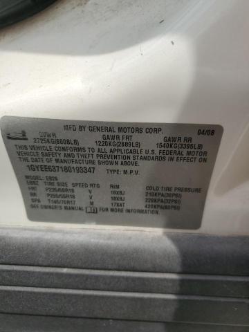 Photo 14 from auction – 2008 CADILLAC SRX with VIN 1GYEE637180193347