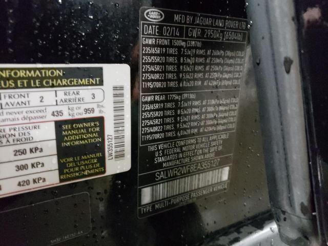 Photo 14 from auction – 2014 LAND ROVER RANGE ROVE with VIN SALWR2WF8EA355127