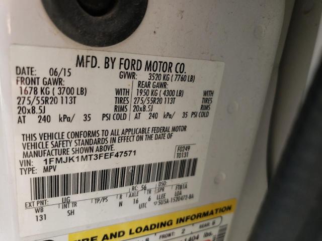Photo 14 from auction – 2015 FORD EXPEDITION with VIN 1FMJK1MT3FEF47571