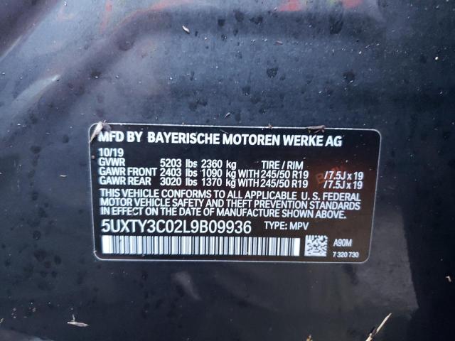 Photo 14 from auction – 2020 BMW X3 SDRIVE3 with VIN 5UXTY3C02L9B09936