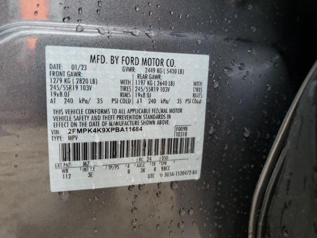 Photo 14 from auction – 2023 FORD EDGE TITAN with VIN 2FMPK4K9XPBA11684