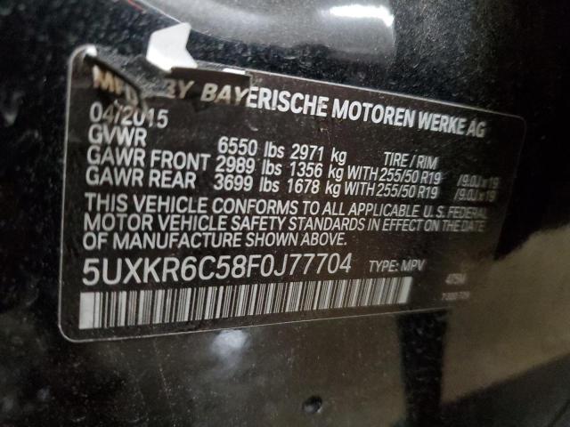 Photo 14 from auction – 2015 BMW X5 XDRIVE5 with VIN 5UXKR6C58F0J77704