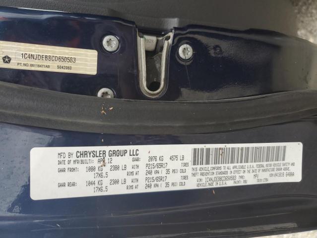 Photo 14 from auction – 2012 JEEP COMPASS LA with VIN 1C4NJDEB8CD650583