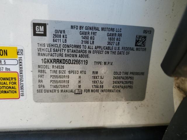Photo 14 from auction – 2013 GMC ACADIA SLT with VIN 1GKKRRKD5DJ266119