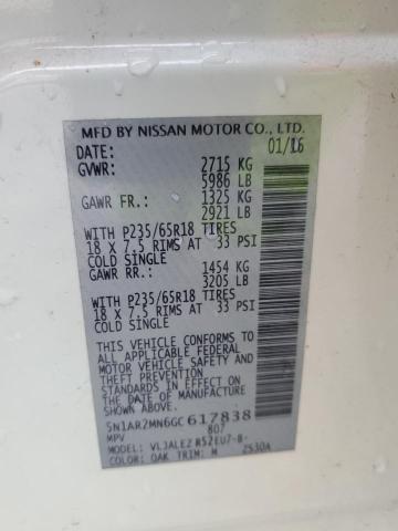 Photo 14 from auction – 2016 NISSAN PATHFINDER with VIN 5N1AR2MN6GC617838