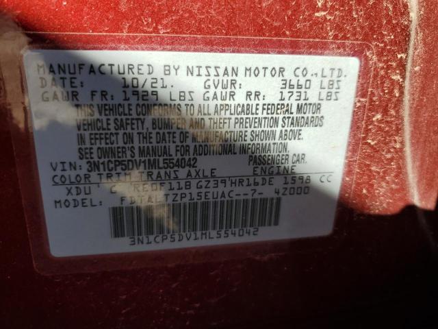 Photo 14 from auction – 2021 NISSAN KICKS SR with VIN 3N1CP5DV1ML554042
