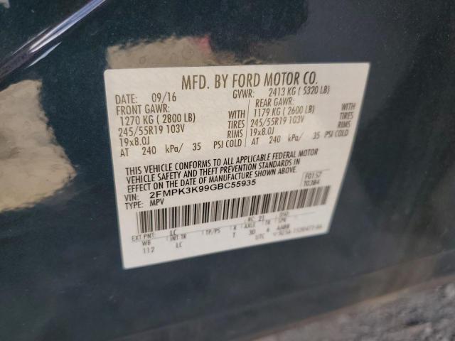 Photo 14 from auction – 2016 FORD EDGE TITAN with VIN 2FMPK3K99GBC55935