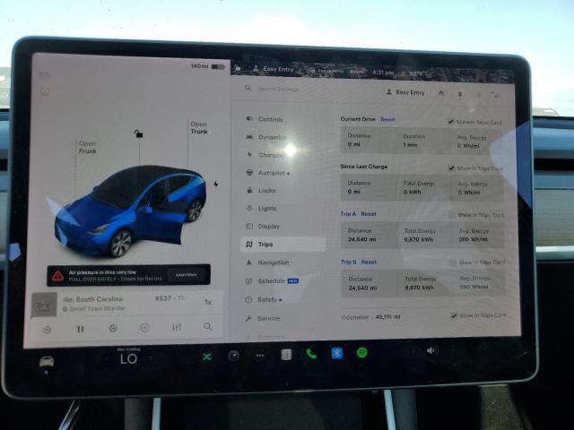 Photo 9 from auction – 2021 TESLA MODEL Y with VIN 5YJYGDEE7MF077479