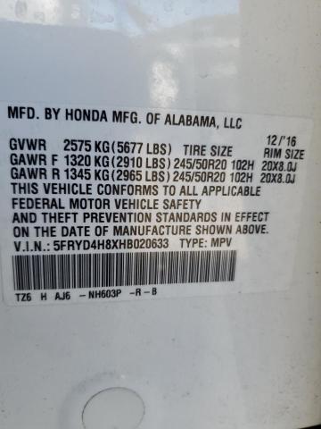 Photo 14 from auction – 2017 ACURA MDX ADVANC with VIN 5FRYD4H8XHB020633