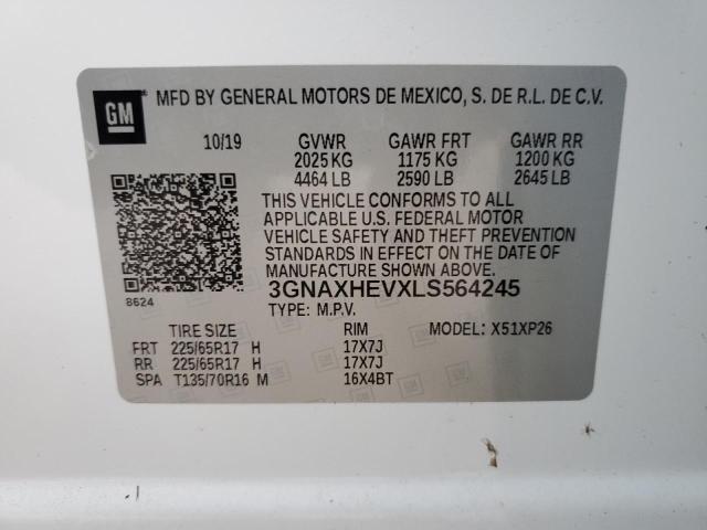 Photo 14 from auction – 2020 CHEVROLET EQUINOX LS with VIN 3GNAXHEVXLS564245