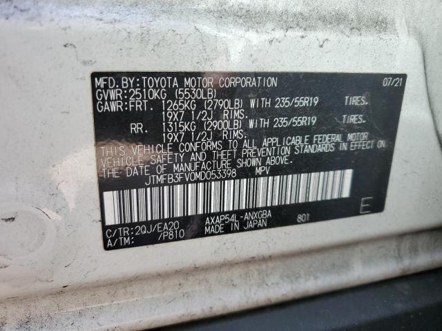 Photo 14 from auction – 2021 TOYOTA RAV4 PRIME with VIN JTMFB3FV0MD053398
