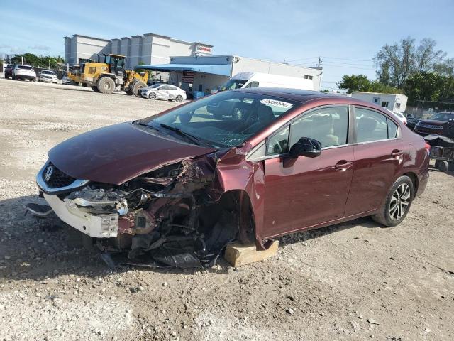 HONDA CIVIC EX 2013 with VIN 19XFB2F8XDE026325 - Photo from auction