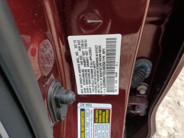 Photo 14 from auction – 2013 HONDA CR-V EXL with VIN 5J6RM4H72DL045394