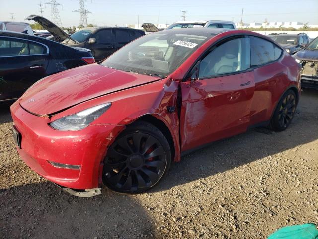 TESLA MODEL Y 2023 with VIN 7SAYGDEF2PF585925 - Photo from auction