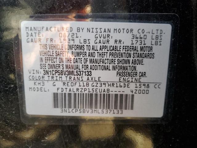 Photo 14 from auction – 2021 NISSAN KICKS S with VIN 3N1CP5BV3ML537133
