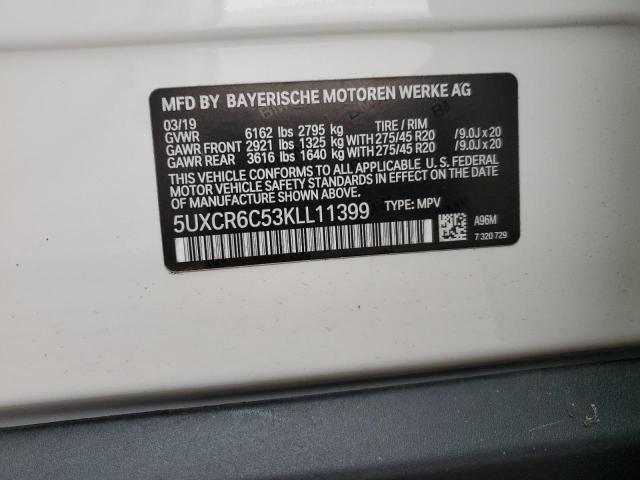 Photo 14 from auction – 2019 BMW X5 XDRIVE4 with VIN 5UXCR6C53KLL11399