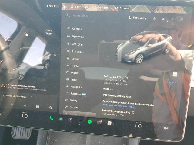 Photo 9 from auction – 2023 TESLA MODEL Y with VIN 7SAYGDEE1PA197699
