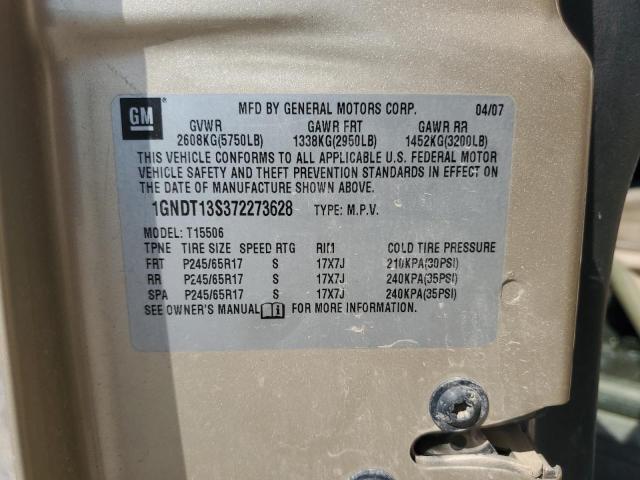 Photo 14 from auction – 2007 CHEVROLET TRAILBLAZE with VIN 1GNDT13S372273628