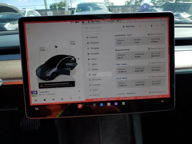 Photo 9 from auction – 2023 TESLA MODEL 3 with VIN 5YJ3E1EA8PF449587