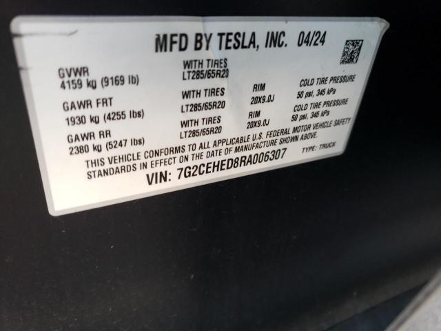 Photo 14 from auction – 2024 TESLA CYBERTRUCK with VIN 7G2CEHED8RA006307
