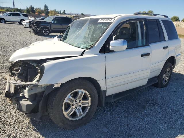 HONDA PILOT EXL 2003 with VIN 2HKYF18643H612676 - Photo from auction