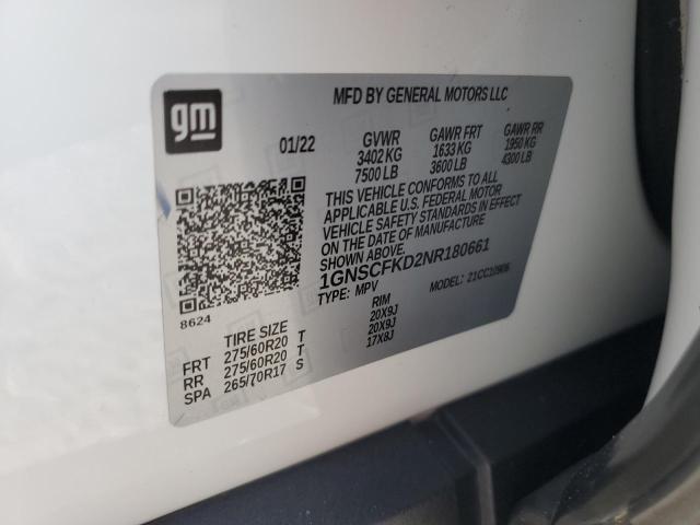 Photo 14 from auction – 2022 CHEVROLET SUBURBAN C with VIN 1GNSCFKD2NR180661